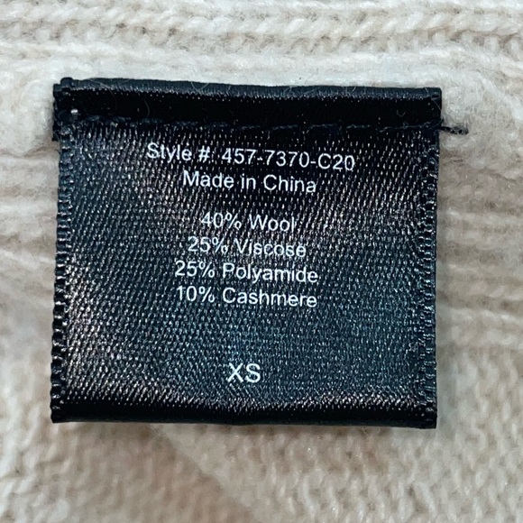 Jenni Kayne Everyday cardigan oatmeal beige SZ-XS pockets wool blend cashmere - Picture 16 of 16